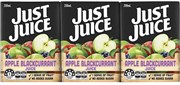 JUST JUICE APPLE  BLACKCURRANT JUICE BOX 200ml