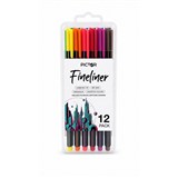 PICTOR TRIANGULAR FINELINER 04MM ASSORTED COLOURS PACK 12