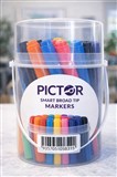 PICTOR SMART BROAD TIP COLOURING MARKER DESKPACK