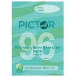PICTOR PREMIUM A4 96 PAGE EXERCISE BOOK 8MM RULED 70GSM EARTH