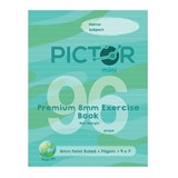 PICTOR PREMIUM MINI 225 X 175MM 96 PAGE EXERCISE BOOK 8MM RULED 70GSM EARTH