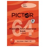 PICTOR PREMIUM PRO A4 64 PAGE PP EXERCISE BOOK A4 8MM RULED 70GSM MARS
