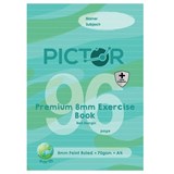 PICTOR PREMIUM PRO A4 96 PAGE PP EXERCISE BOOK 8MM RULED 70GSM EARTH