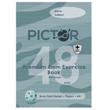 PICTOR PREMIUM PRO A4 48 PAGE PP EXERCISE BOOK 8MM RULED 70GSM MOON