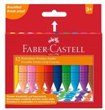 FABER CASTELL CRAYON JUMBO ERASABLE TRIANGULAR ASSORTED