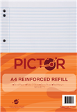 PICTOR REINFORCED A4 LOOSE LEAF REFILL 8MM RULED 50 SHEETS
