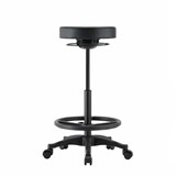 BURO POLO DRAFTING STOOL PU BLACK