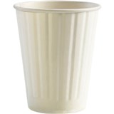 BIOPAK BIOCUP DOUBLE WALL CUP 390ML WHITE PACK 40