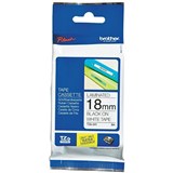 BROTHER TZE241 LAMINATED LABELLING TAPE 18MM BLACK ON WHITE