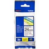 BROTHER TZE251 LAMINATED LABELLING TAPE 24MM BLACK ON WHITE