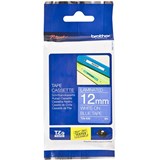 BROTHER TZE535 LAMINATED LABELLING TAPE 12MM WHITE ON BLUE