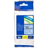 BROTHER TZE561 LAMINATED LABELLING TAPE 36MM BLACK ON BLUE