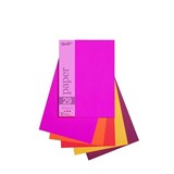 QUILL COLOURED PAPER 80GSM A4 HOT ASSORTED PACK 250