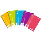 QUILL NOTEBOOK 70GSM PP 120 PAGE A4 ASSORTED
