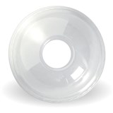 BIOPAK BIOCUP PLA DOME HOLE CUP LID 22ML CLEAR PACK 100