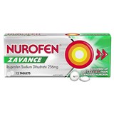 NUROFEN ZAVANCE IBUPROFEN 256MG PACK 12