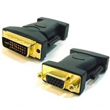 ASTROTEK ADAPTER CONVERTER DVI TO VGA 245 PINS MALE TO 15 PINS FEMALE GOLD PLATED