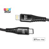 IPL TECH FAST CHARGING CABLE TYPE C TO LIGHTNING BLACK