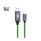 IPL TECH FLOWING LED CABLE USB A TO TYPE C 12M BLACK