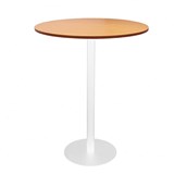 RAPIDLINE ESTILO DRY BAR TABLE 900MM DIA BEECH AND WHITE BASE