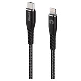 COMSOL USBC TO LIGHTNING MFI CABLE 12M BLACK