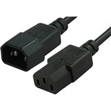 COMSOL POWER EXTENSION CABLE IECC13 FEMALE TO IECC14 MALE 3M BLACK