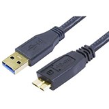 COMSOL USB SUPERSPEED PERIPHERAL CABLE 30 A MALE TO MICRO B MALE 3M BLACK