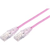 COMSOL ULTRA THIN SNAGLESS PATCH CABLE CAT6A 10GBE UTP 3M PINK