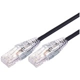 COMSOL ULTRA THIN SNAGLESS PATCH CABLE CAT6A 10GBE UTP 3M BLACK
