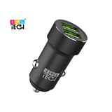 IPL TECH METAL CAR CHARGER DUAL PORT 31A BLACK