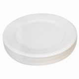 ZART PAPER PLATE 230MM WHITE PACK 50