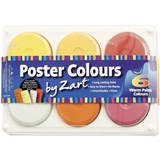 ZART POSTER COLOURS POSTER PAINT WARM PACK 6