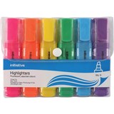 INITIATIVE HIGHLIGHTER CHISEL ASSORTED WALLET 6