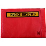 MARBIG PROFESSIONAL PACKAGING ENVELOPE INVOICE ENCLOSED 175 X 115MM RED PACK 1000