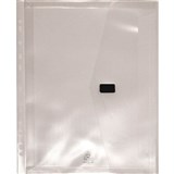 POP POLYWALLY BINDER WALLET HOOK AND LOOP CLOSURE 30MM GUSSET A4 CLEAR