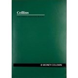 COLLINS A60 SERIES ANALYSIS BOOK 8 MONEY COLUMN FEINT RULED STAPLED 60 LEAF A4 GREEN