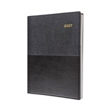 COLLINS VANESSA 145V99 DIARY DAY TO PAGE A4 BLACK