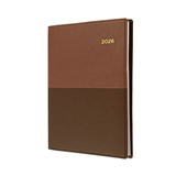 COLLINS VANESSA 185V90 DIARY DAY TO PAGE A5 TAN