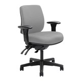 DAL ERGOSELECT SPARK ERGONOMIC CHAIR MEDIUM BACK 3 LEVER SEAT SLIDE BLACK NYLON BASE ADJUSTABLE ARMS ICE