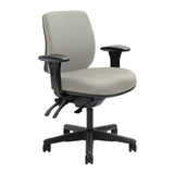 DAL ERGOSELECT SPARK ERGONOMIC CHAIR MEDIUM BACK 3 LEVER SEAT SLIDE BLACK NYLON BASE ADJUSTABLE ARMS SAND
