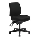 DAL ERGOSELECT SPARK ERGONOMIC CHAIR MEDIUM BACK 3 LEVER SEAT SLIDE BLACK NYLON BASE ONYX
