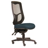 DAL ERGOSELECT SWIFT ERGONOMIC CHAIR HIGH MESH BACK 3 LEVER SEAT SLIDE BLACK NYLON BASE  DENIM