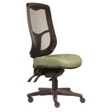 DAL ERGOSELECT SWIFT ERGONOMIC CHAIR HIGH MESH BACK 3 LEVER SEAT SLIDE BLACK NYLON BASE  APPLE