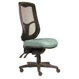 DAL ERGOSELECT SWIFT ERGONOMIC CHAIR HIGH MESH BACK 3 LEVER SEAT SLIDE BLACK NYLON BASE  CLOUD