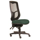 DAL ERGOSELECT SWIFT ERGONOMIC CHAIR HIGH MESH BACK 3 LEVER SEAT SLIDE BLACK NYLON BASE  FOREST