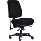 DAL ERGOSELECT STRIDE CHAIR LOW BACK BLACK NYLON BASE NO ARMS SMALL SEAT FABRIC BLACK