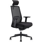 JIRRA SIDE CONTROL SYNCHRO HIGH MESH BACK ARMS HEADREST BLACK BACK AND SEAT