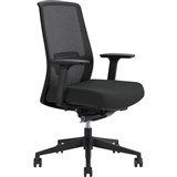 DAL JIRRA SIDE CONTROL SYNCHRO HIGH MESH BACK ARMS BLACK BACK SLATE SEAT