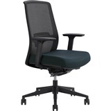 DAL JIRRA SIDE CONTROL SYNCHRO HIGH MESH BACK ARMS BLACK BACK NAVY SEAT