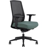 DAL JIRRA SIDE CONTROL SYNCHRO HIGH MESH BACK ARMS BLACK BACK TEAL SEAT